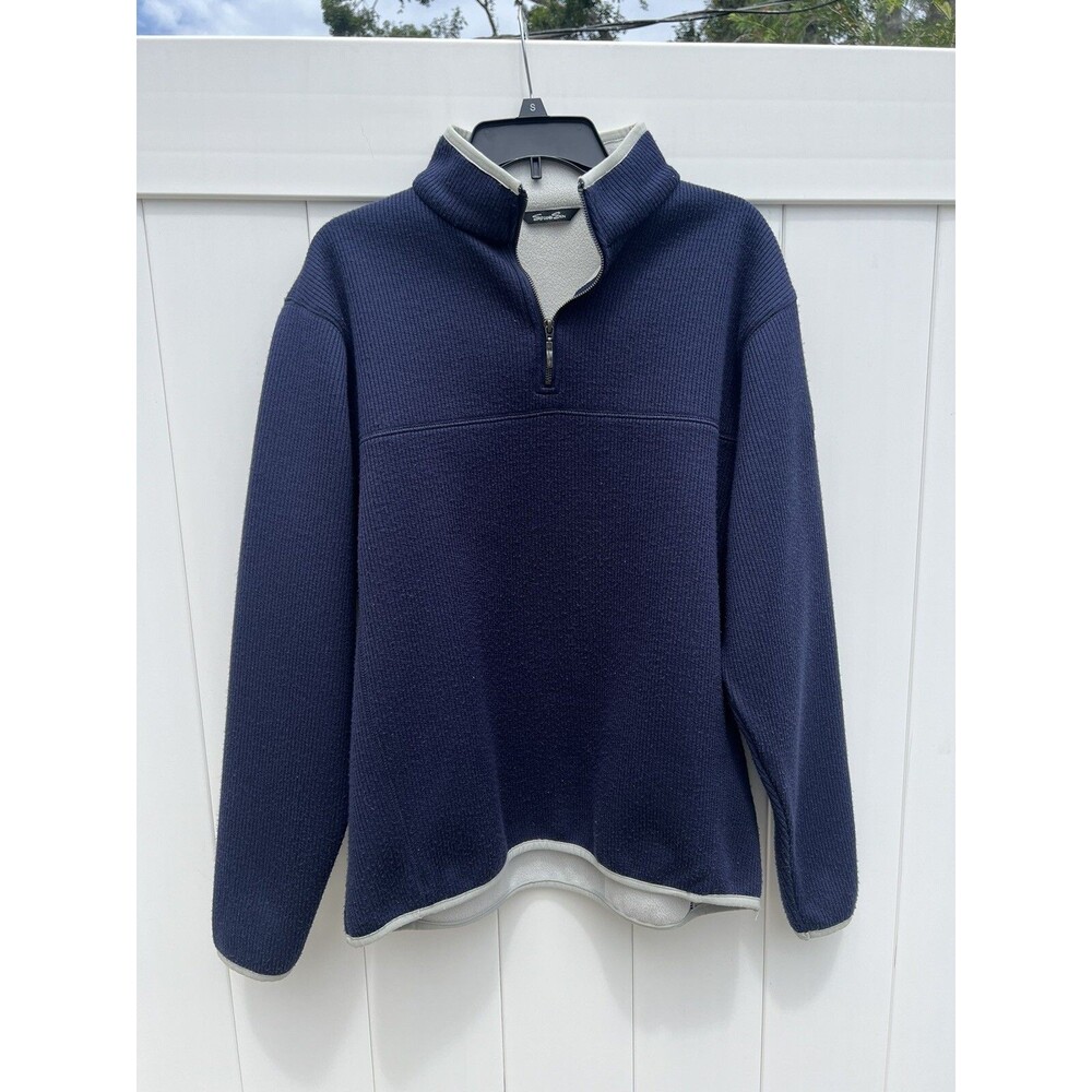 Second Skin Golf 1/4 Zip Pullover Mens Medium Navy Blue Ken-Wo C.C Logo